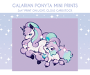 Image 1 of Galarian Ponyta Mini Print