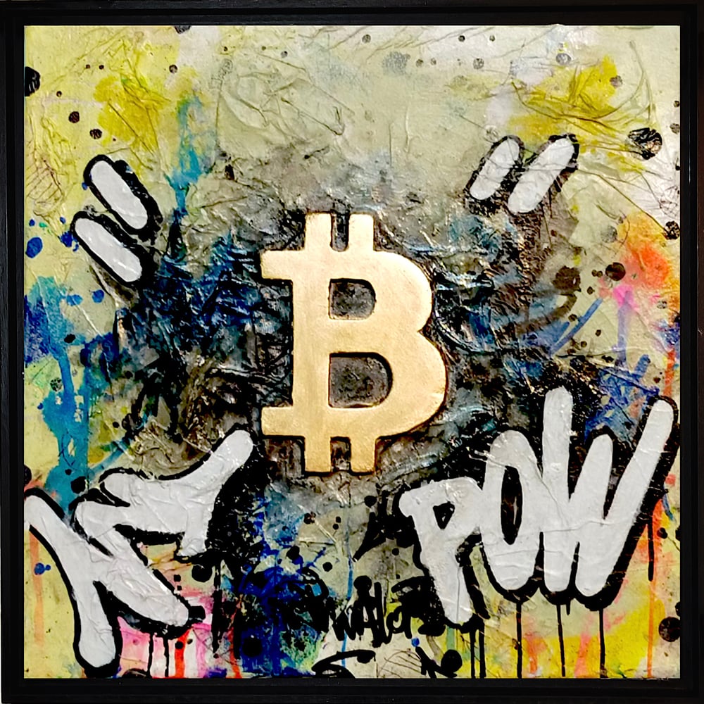 Image of BITCOIN 2022 25x25 signed
