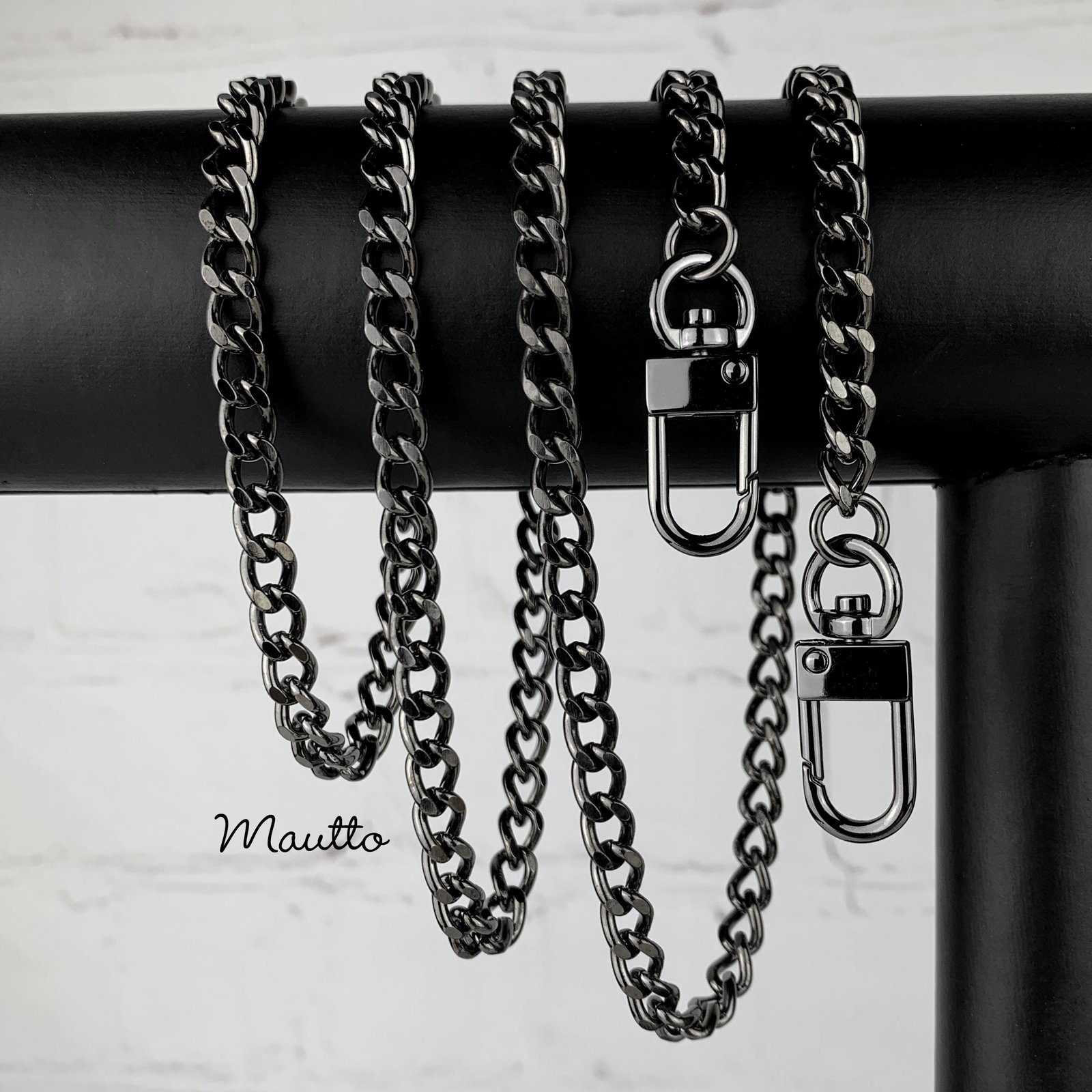 Chain Strap - Gunmetal Silver