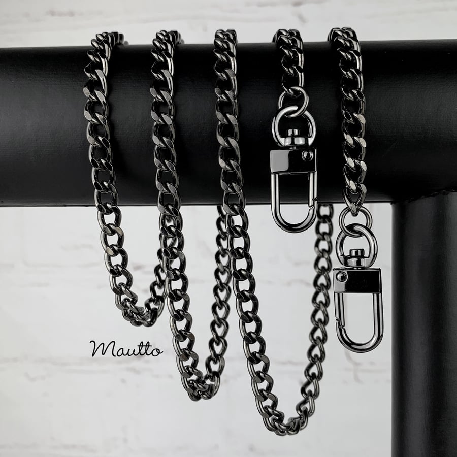 Mautto Luxury Wrist Strap - for Wallet, SLG, Keys, Etc Gunmetal