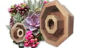 Vertical Succulent Planter Box - 14" OCTAGON WREATH