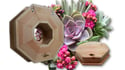 Vertical Succulent Planter Box - 14" OCTAGON WREATH