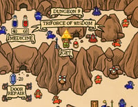 Image 3 of NES Hyrule Map (Overworld)