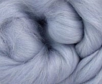 Image 3 of SEAL Light Gray - Merino Combed Top - 4 ounces to Spin, Felt, Blend