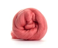 Image 4 of SALMON - Merino Combed Top - 4 ounces to Spin, Felt, Blend