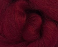 Image 2 of Ruby - Rich Red Merino Combed Top - 100 grams (3.5 oz)