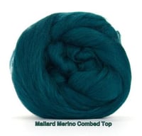 Image 1 of MALLARD - Merino Combed Top - 4 ounces to Spin, Felt, Blend