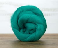 Image 3 of JADE - Merino Combed Top - 4 ounces to Spin, Felt, Blend