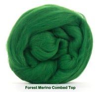 Image 1 of FOREST- Merino Combed Top - 100 grams - 3.5 oz to Spin, Felt