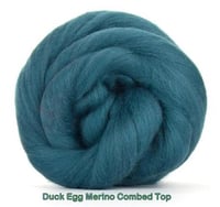 Image 1 of Duck Egg - Merino Combed Top - 100 grams (3.5 oz)