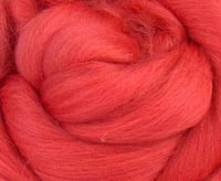 Image 3 of CORAL - Merino Combed Top - 4 ounces to Spin, Felt, Blend