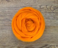 Image 3 of CLEMENTINE- Merino Combed Top - 4 ounces to Spin, Felt, Blend