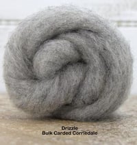 Image 3 of DRIZZLE - 8 oz Corriedale Roving in Light Grey - Wholesale pricing ON SALE
