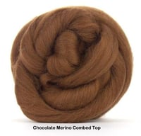 Image 1 of Chocolate - Merino Combed Top - 100 grams (3.5 oz)