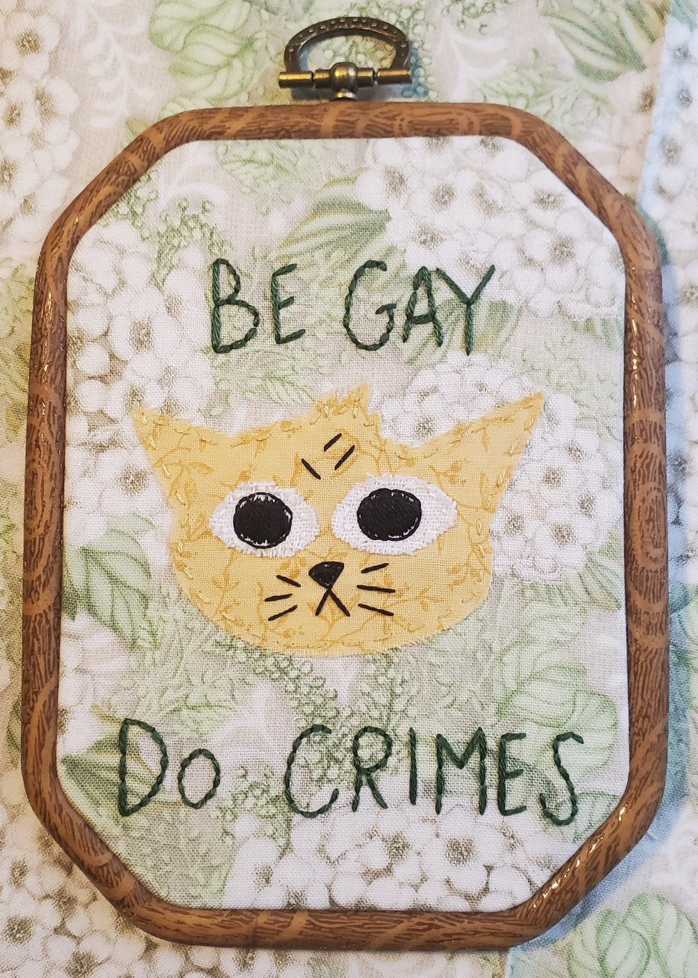 Image of Be Gay/Do Crimes Kitty (Made to order)