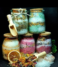 LAYERED SALT SCRUBS/BATH SALTS