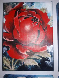 Image 2 of "Rose" Canvas Painting