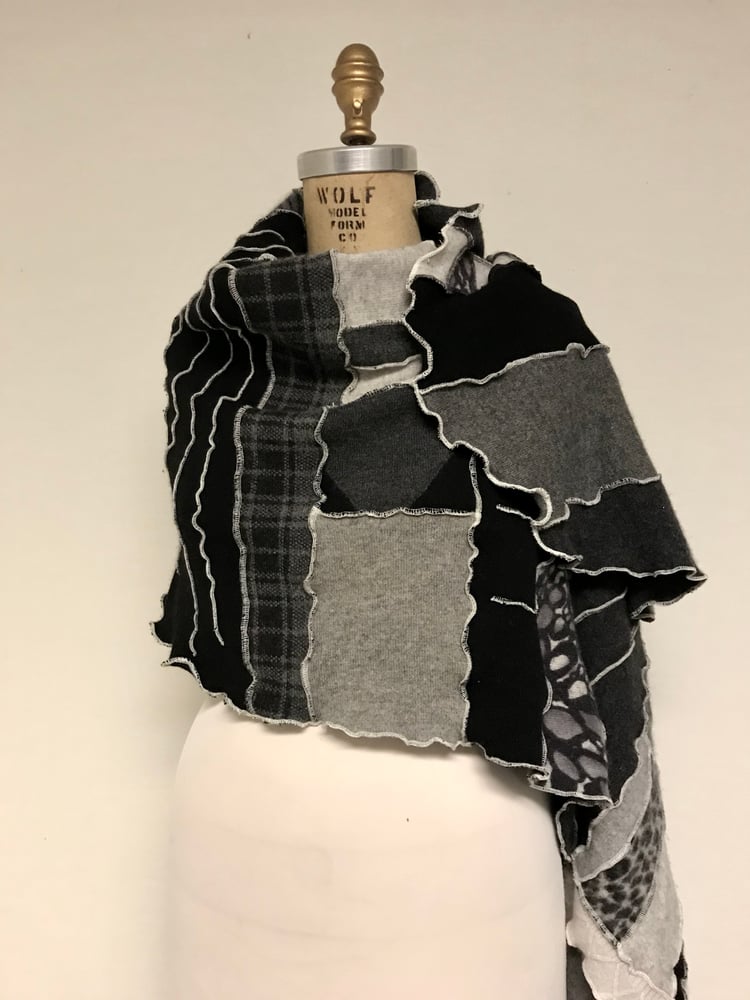 Image of Cashmere Patchwork Wrap Scarf
