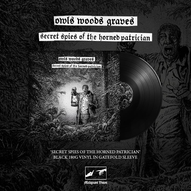 Image of OWLS WOODS GRAVES - 'Secret Spies of the Horned Patrician' 12"LP