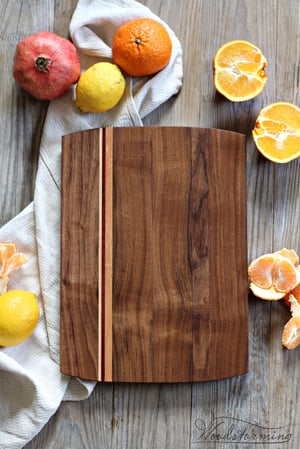 Image of Cheese board, charcuterie serving board with inlays