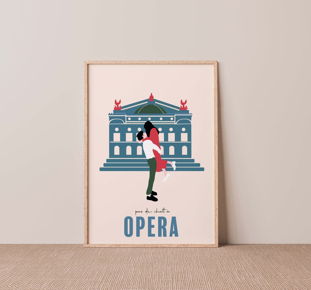 Image of Affiche Parisians Lovers