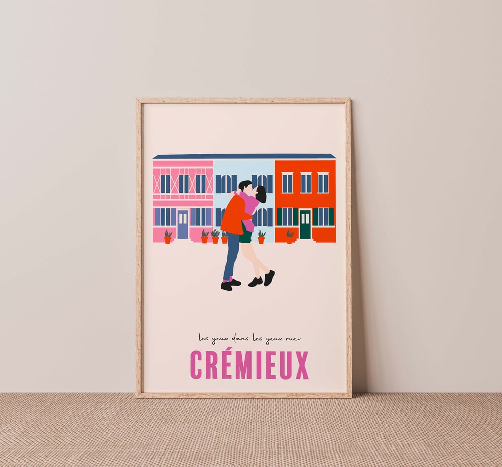 Image of Affiche Parisians Lovers