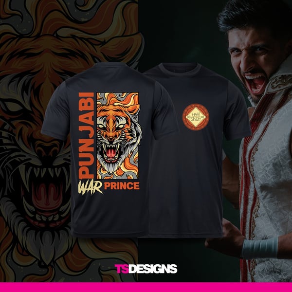 Image of Punjabi War Prince x T shirt 
