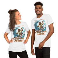 Image 1 of I Ride With Jesus Surfing Unisex t-shirt