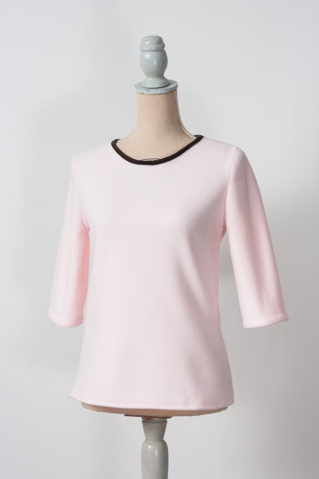 Top en polaire rose bonbon