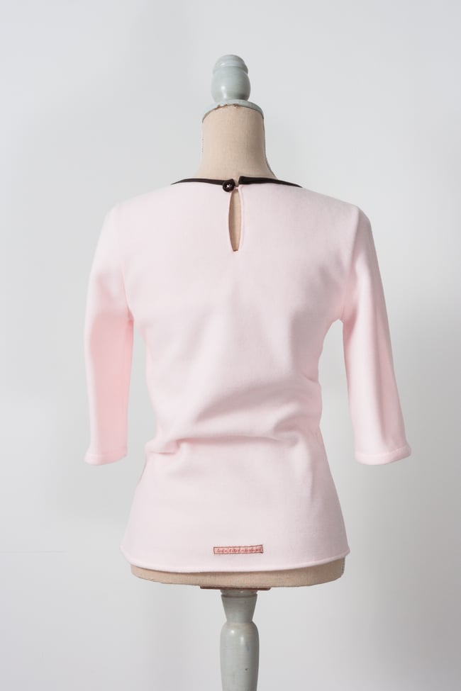 Top en polaire rose bonbon