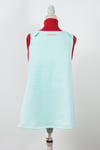 Robe sans manche sweat molletonné turquoise