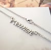 Evermore Text Necklace