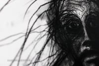Image 2 of She Trusted Me, So I Killed Her 18 x 24" [Original Charcoal Drawing Framed]