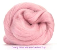 Image 1 of Candy Floss (Pink) - Merino Combed Top - 100 grams (3.5 oz)