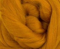 Image 2 of Amber - Rich Golden Merino Combed Top - 100 grams (3.5 oz)