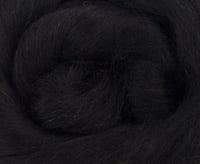 Image 2 of 4 oz Black Baby Alpaca Combed Top - ON SALE