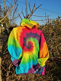 Teenage rainbow spiral hoodie