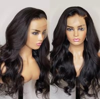 luxury body wave human hair 13x4 frontal wig 