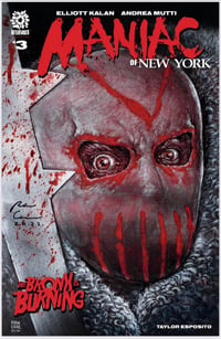 Image 1 of SIGNED Maniac of New York: The Bronx is Burning #3 Arsenal Exclusive by Ryan Carr (LTD 300) w/ COA
