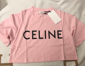 Image of (THIS ITEM HAS SOLD) NWT CELINE CROP COTTON JERSEY T-SHIRT