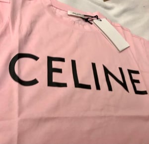 Image of (THIS ITEM HAS SOLD) NWT CELINE CROP COTTON JERSEY T-SHIRT