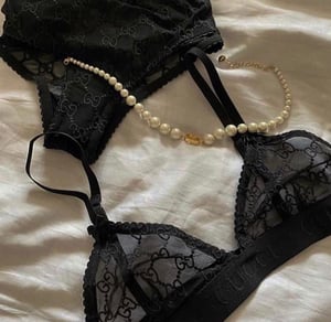 Image of THIS ITEM JUST SOLD 🚫 NWT Gucci GG Tulle Lingerie Set