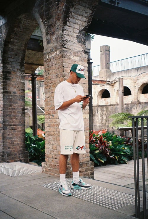 Image of Peace, Love, AM Trucker in Forest