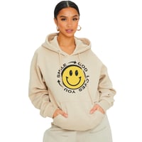 Image 1 of Smile Hoodie (Sand)