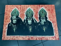 Image 1 of PRIMATE PONTIFICATE • unique 1/1 CANVAS