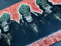 Image 4 of PRIMATE PONTIFICATE • unique 1/1 CANVAS