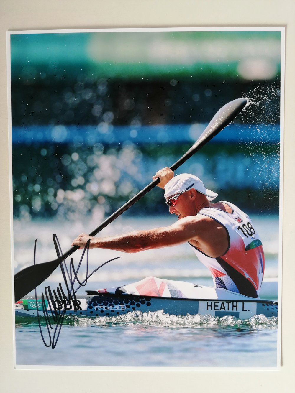 Olympian Canoeist Liam Heath Signed 10x8