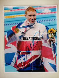 Image 1 of Olympic Swimmer Tom Dean Signed 10x8