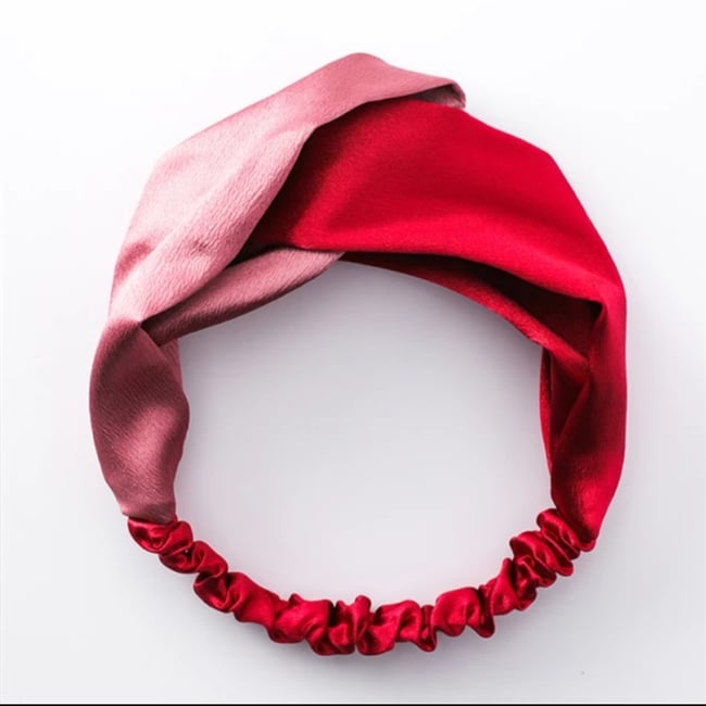 Satin silk double toned headbands