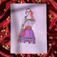 ZiggyZo 'The Glamazon' Original A4 Fashion Illustration